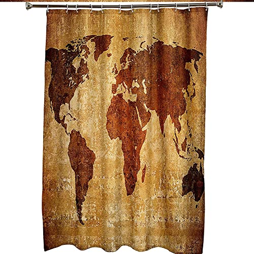 Rideau de douche polyester 180x200 imperméable et anti moisissure