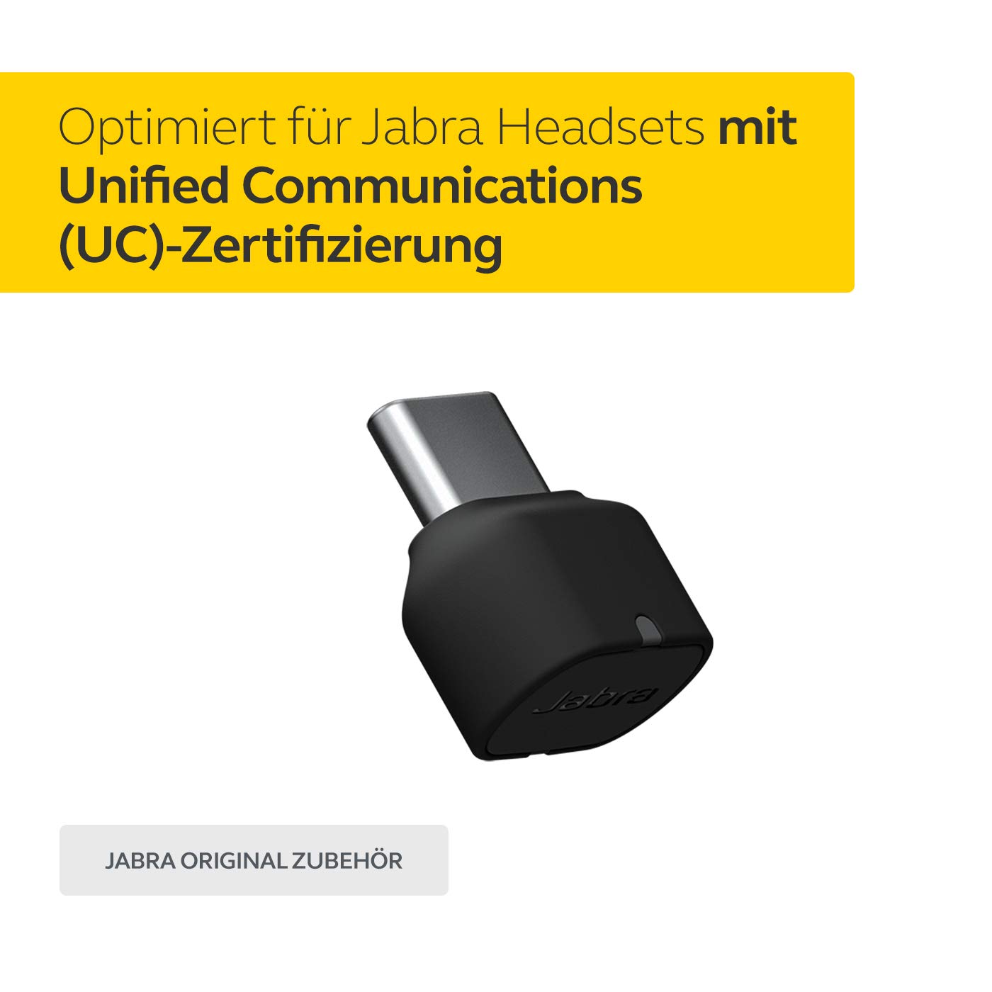 Jabra Bluetooth Adapter/Dongle 'Link 380c UC' mit USB-C, Schwarz