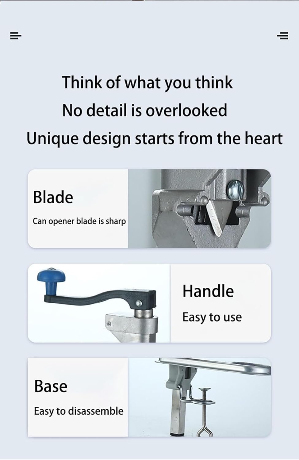 Manual Can Opener, Old Reliable, Plated Steel Base, Sharp Blade for Easy Operation, Ideal for Large Cans in Restaurants, Hotels, and Kitchens