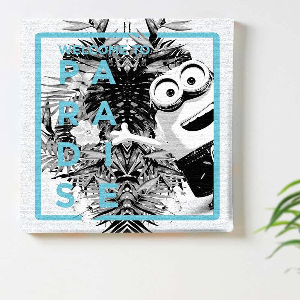 Amazon.co.jp: ミニオン モノクロ アートパネル 30cm × 30cm 日本製