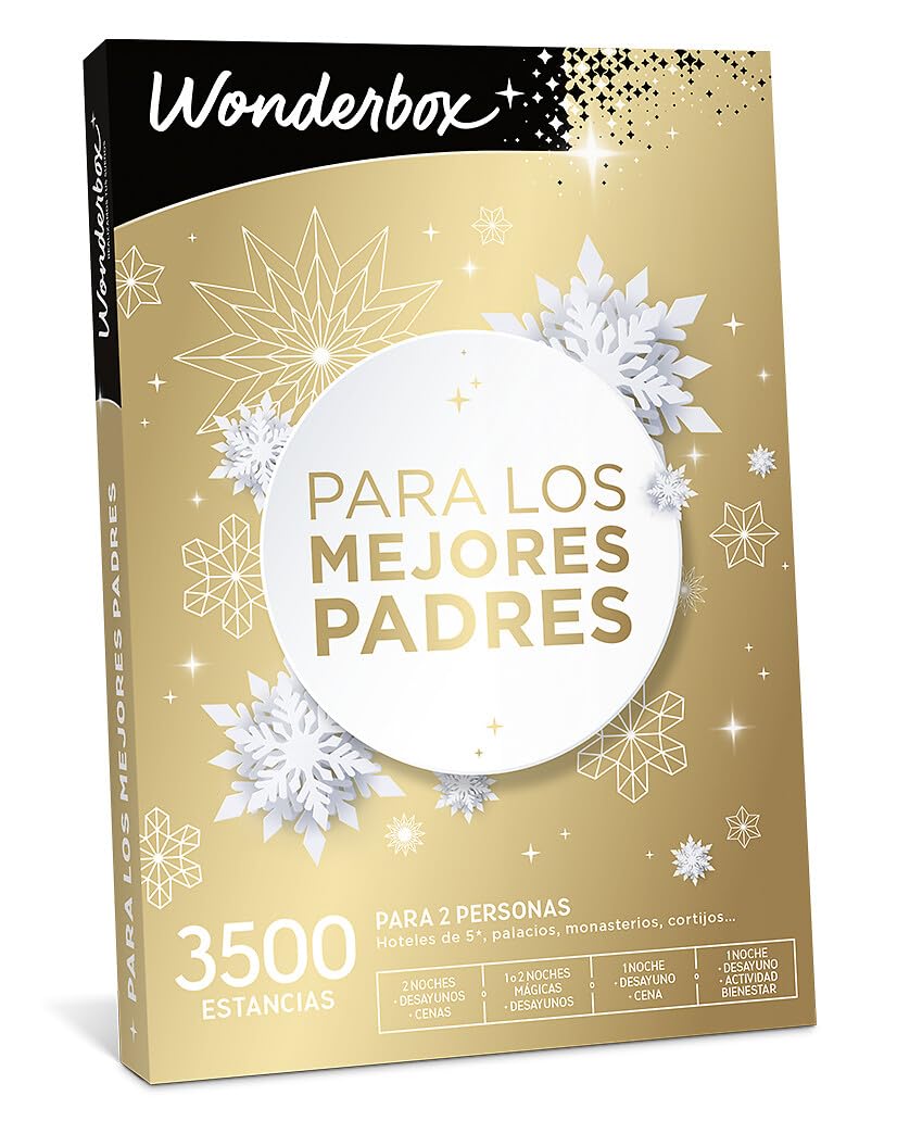 WONDERBOX - Caja Regalo - para Los Mejores Padres - para 2 Personas | 1 o 2 noches con desayuno(s) y cena o bienestar - Más de 3500 estancias - Hoteles de 5*, palacios, monasterios, cortijos