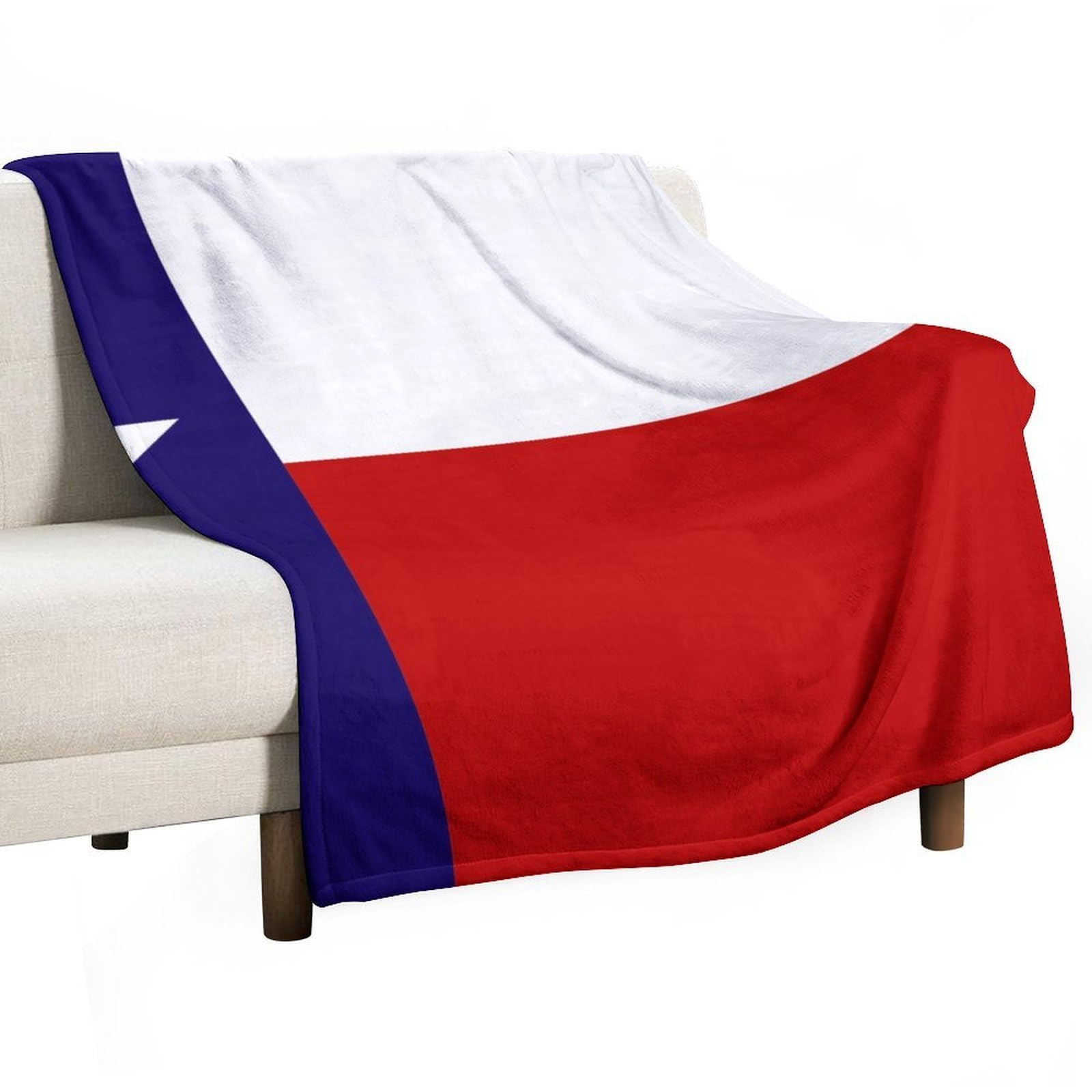 MHYRAC Flannel Blanket, Texas Flag Throw Blanket for Couch Sofa Bed Office, Soft And Comfortable Without Pilling