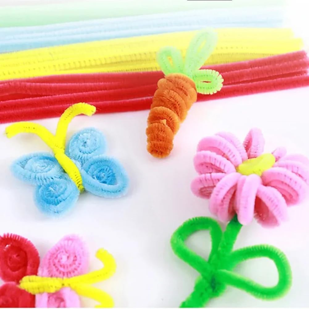 Limpiapipas a Granel, Tallos de Chenilla esponjosos para Manualidades, Regalos Hechos a Mano y decoración.