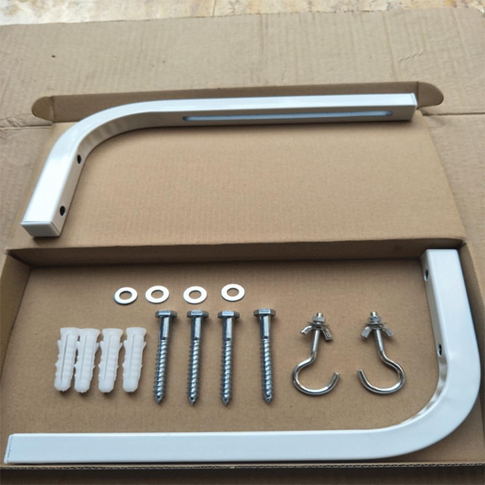 Staffe A L Per Schermo Proiezione | 2 Pezzi | Regolabili 360° | Supporto Fino A 5kg - Foto 4