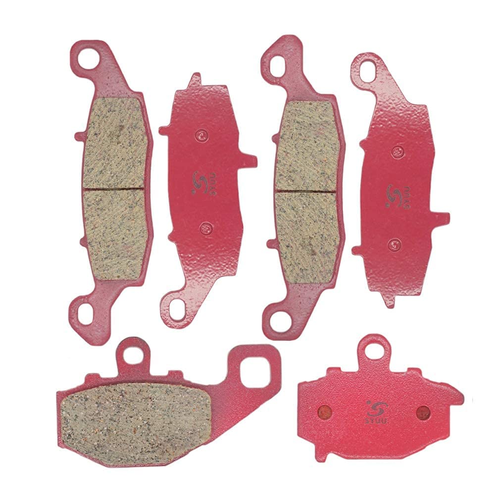 S SYUU Pastiglie freno in ceramica anteriori posteriori compatibili con Kawasaki ER 650 ER-6n 2009-2014 EX 650 R Ninja 2006-2014 KLE 650 2007-2016 per montagna, tour motocistici, FA229F FA231F FA192R