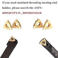 Vista 6 de 10PCS 16IR AG60 Insertos Torno de rosca indexable de carburo de rosca interna Hoja de inserción para roscar el soporte de torneado