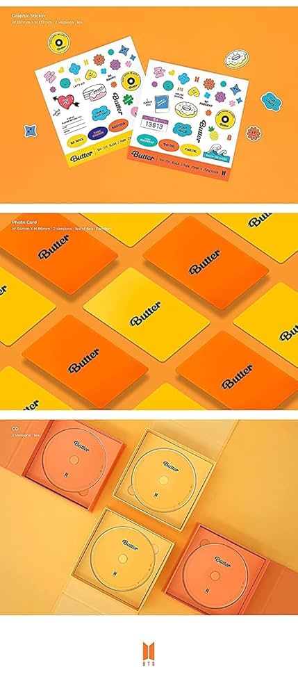 K-POP・アジア BTS Butter CD Amazon.com: BTS Album - [ BUTTER ] (CREAM Ver.) CD-R +