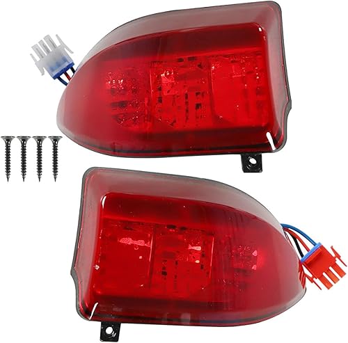 labwork Reemplazo de la luz trasera del carrito de golf de 12 V y 3 cables para Club Car Precedent 2004 en adelante y Tempo 2018 en adelante