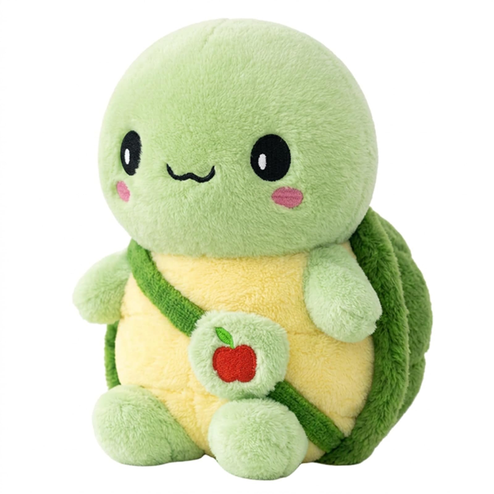 Turtle Teddy, Soft Plush Toy for Home Decor and Comfort, Educational Marine Life Companion for Young Adults and Collectors, Apple Turtle Plush Stuffed Animal