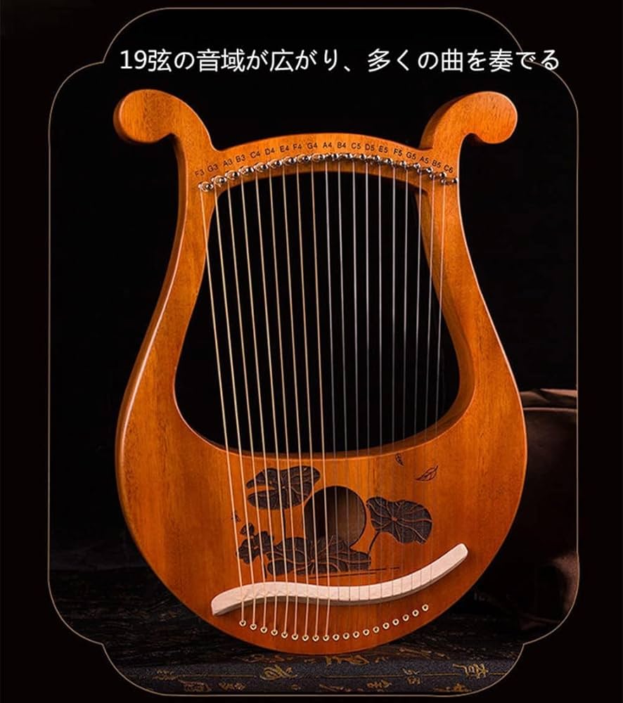 Amazon.co.jp: 弦楽器 19弦 ソリッドウッドマホガニー