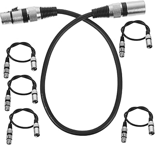 CORHAD 6pcs Line Speaker Cable Microphone for Speaker Xlr to Xlr Microphone Wire Xlr Cable Xlr to Xlr Cable 3 Pin Microphone Cord 3 Pin Xlr Wire 3 Pin Mic Cables Oxygen-free Copper