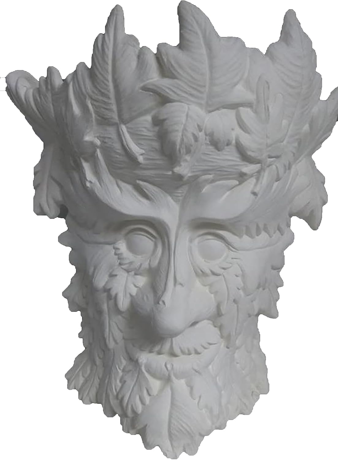 Greenman Woodland Planter 11" x 9" Ceramic Bisque, Ready to Paint