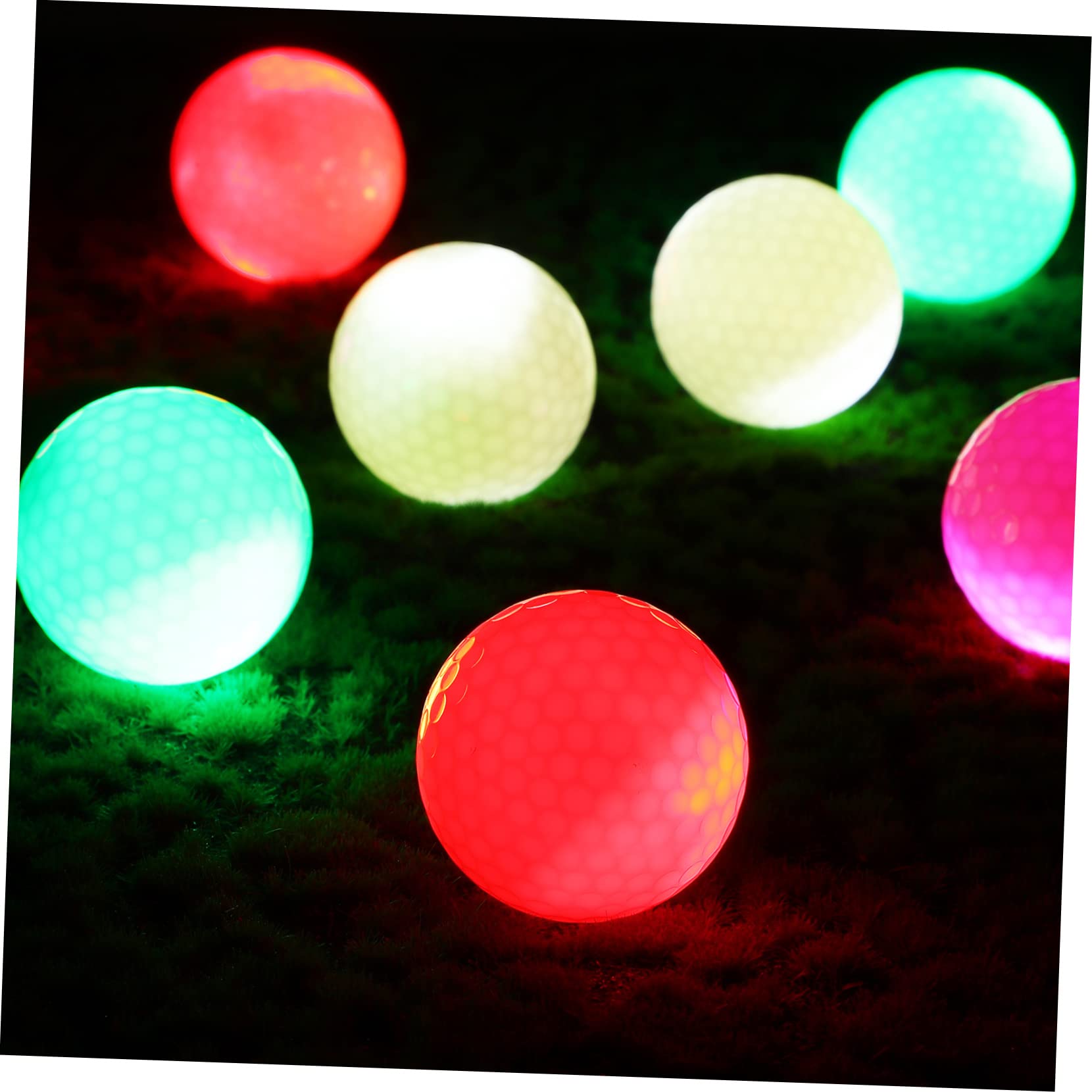 Sosoport 8stücke Leuchtende Flashing Golf Balls Für Nachtspiele Für Training Bunte Led Für Und Außensport