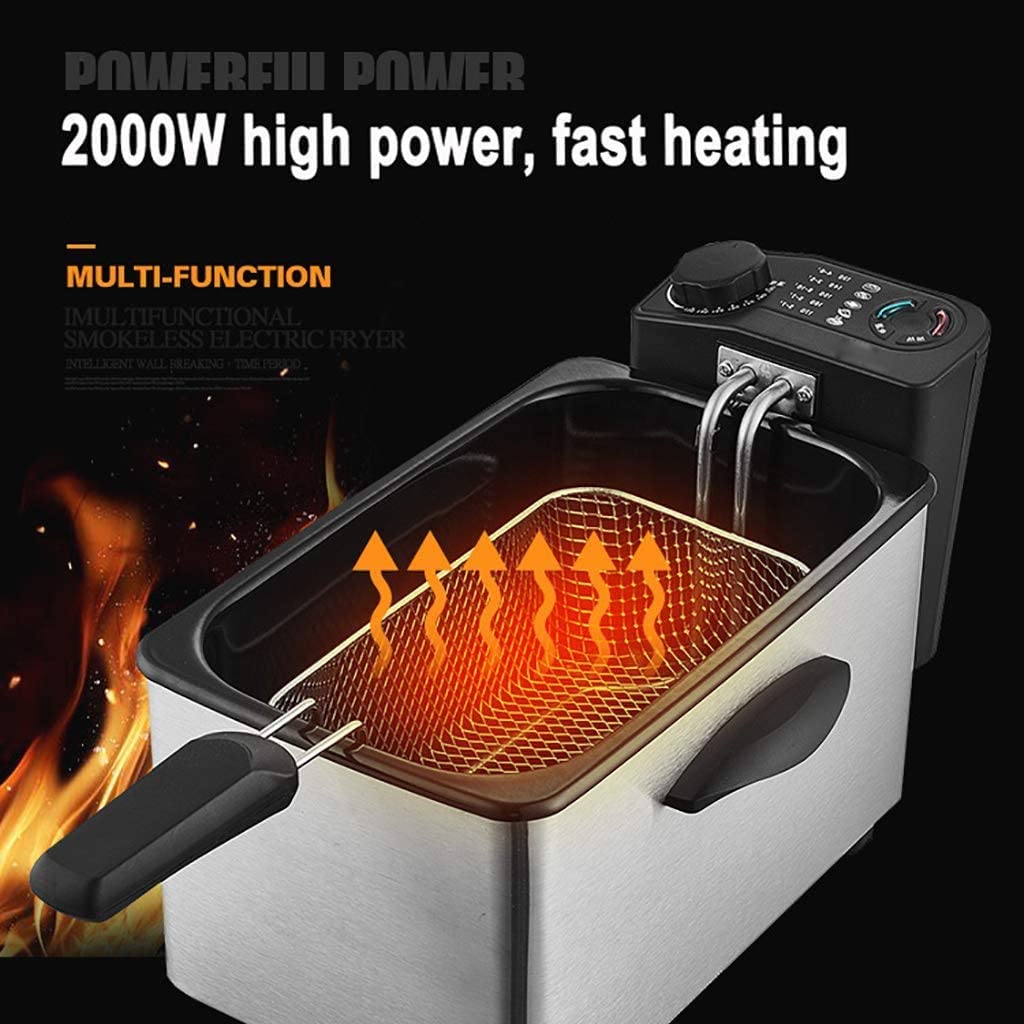 Amazon.com: 2.5L Deep Fryer,1830W Stainless Steel Electric Fryer