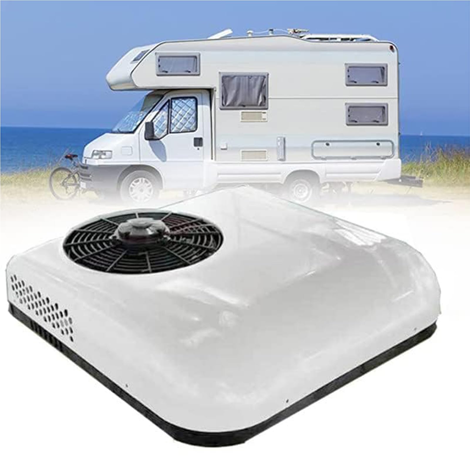 TIANQIHAO Portable Rv Air Conditioner - Low Noise, Electric Parking Cooling System For Motorhome, Truck, And Camper,Style a-12V