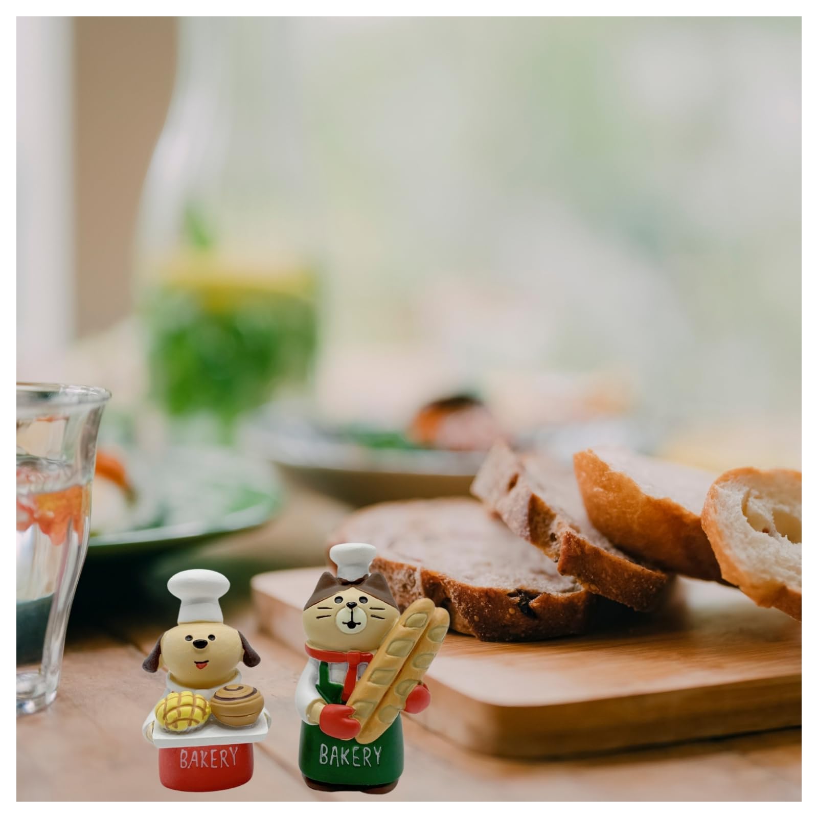 Amazon.com: ZNWSRY Miniature Dog Figurines - Cute Bakery Puppy