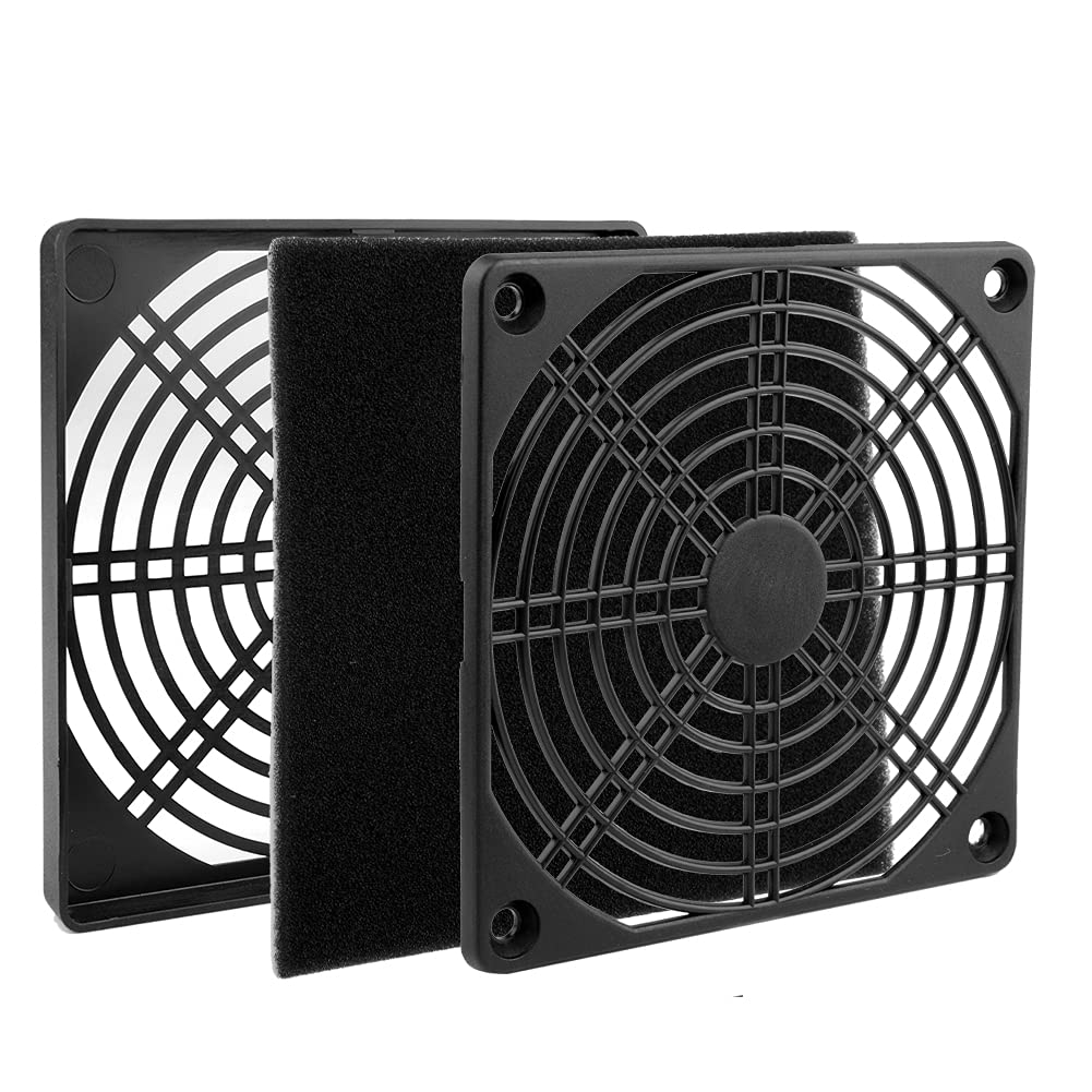 iYueMps 2pcs 120mm dust filter, PC fan dust filter, with fan cover,fan