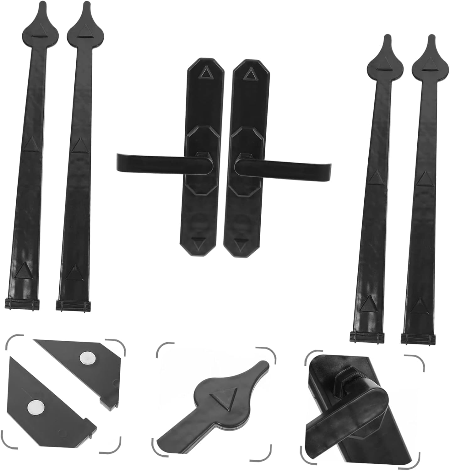 Magnetic Garage Door Handle Sturdy Faux Pull Knob for Garage Decor Non-Turning Design Easy Installation 1 Set