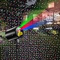 Laser Christmas Projector Lights Outdoor with 3 Color, Waterproof Laser Projection with Remote Control, Moving RGB Projector Light for Holiday, Party, Garden Decor