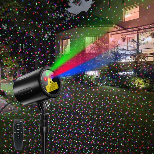 Laser Christmas Projector Lights Outdoor with 3 Color