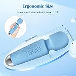 LUMIO Body Back Relaxation Massager Multi-Modes for Muscle Relaxation, Blue | LUMIO Body Back Relaxation Massager - Mini - Travel - 8 Speeds 20 Modes for Body Muscle Relaxation, Blue