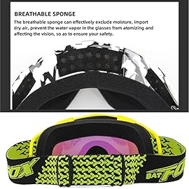 Zsling OTG Ski Snow Goggles Men Women Youth Teens UV Protection Anti Fog Snowboard Goggles Motocross UTV MX Snow Sport Goggles