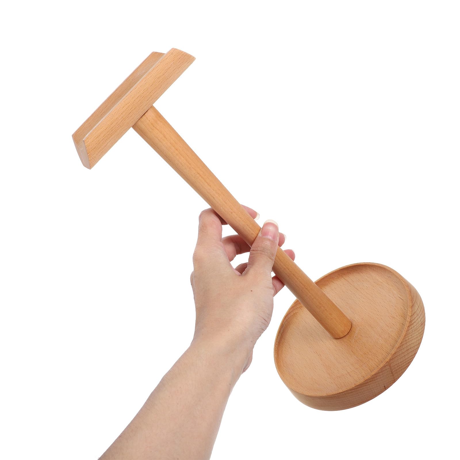 VILLCASE Portacuffie in Legno Naturale per Scrivania, Supporto Regolabile per Cuffie da Gaming e Casa