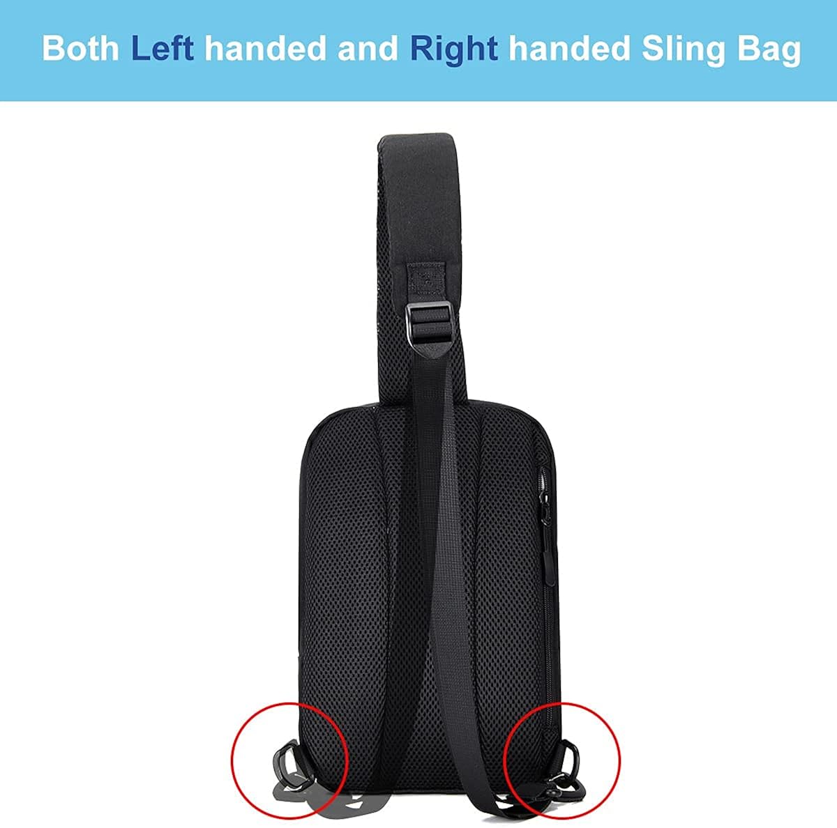 OSOCE Cross Body Bag Mens Sling Shoulder Bag Waterproof Unisex Chest