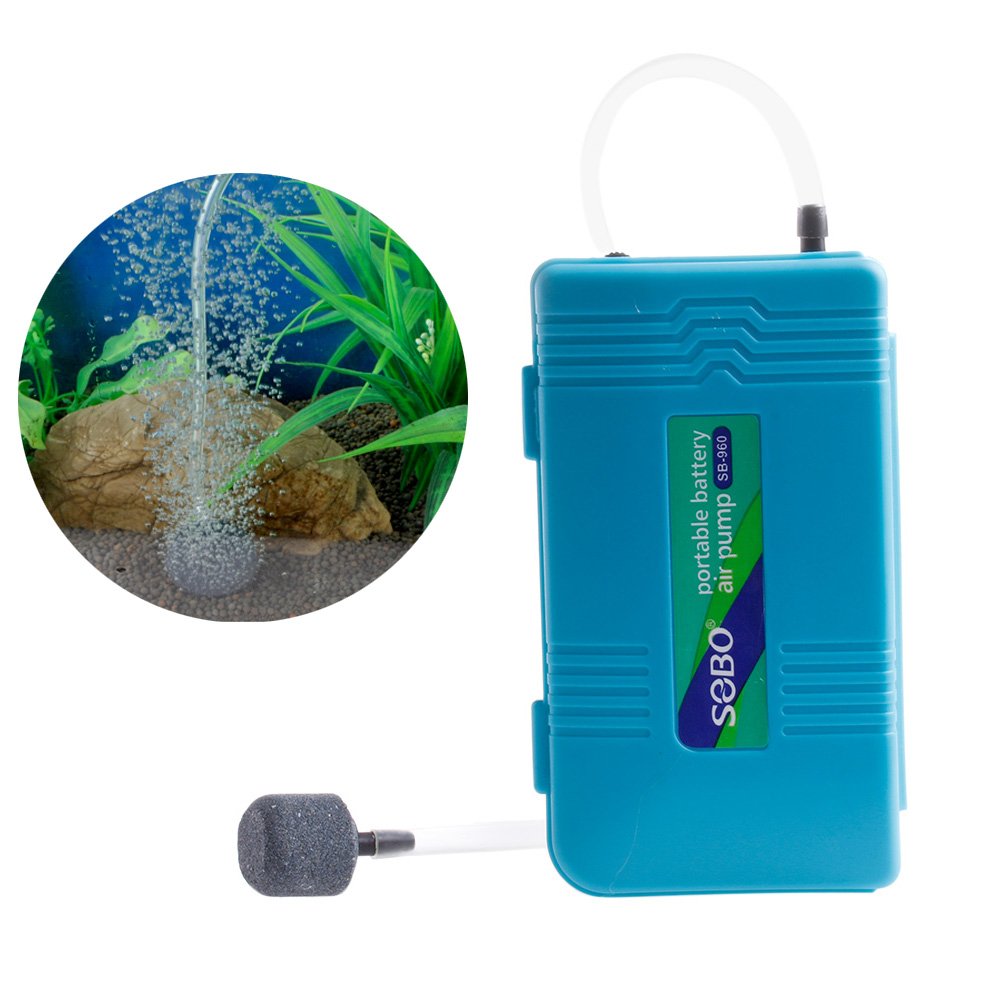 Itemap Portable Battery Air Pond Powered Pump Oxygen Backup for Aquarium Fish Tank