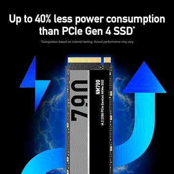 Lexar 2TB NM790 Internal NVMe SSD, 7400/6500 MB/s, M.2 2280, PCIe Gen 4x4 | Compatible w/ PS5, Gamers & Content Creators, PC & Laptops, SLC Cache, Single-Sided Design, LNM790X002T-RNNNU