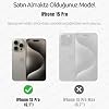 Ehr. Hard Yellowless Crystal Transparent Case with Magsafe Wireless Charging Feature with iPhone 15 Pro Compatible Camera Protection (Transparent, iPhone 15 Pro)