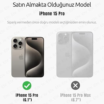 Ehr. Transparent Case with Magsafe Wireless Charging Feature with iPhone 15 Pro Compatible Camera Protection (Transparent, iPhone 15 Pro)