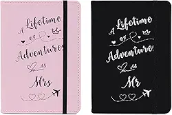 Porta-passaporte, carteira de passaporte para homens, porta-passaporte para mulheres, capa de passaporte, mapa do mundo, capa de passaporte para casais, porta-livros de passaporte, Aventureiro voador - 2 peças, Negócios, lazer