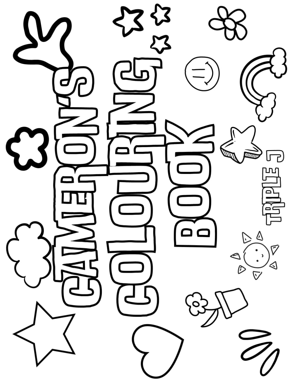 Cameron's Colouring Book: Personalised with Your Name on Every Page
