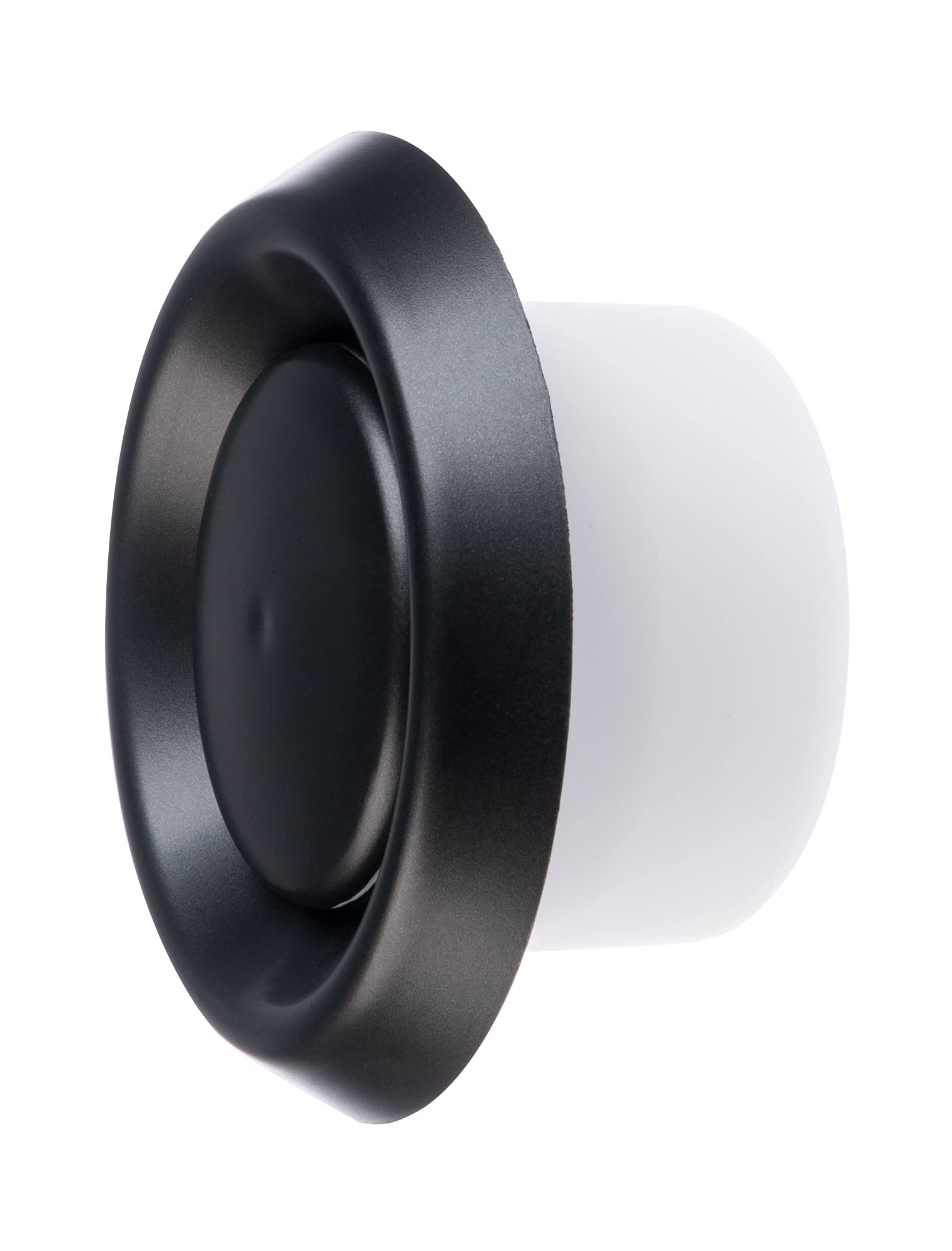 Steinberg14 Anthracite Air Valve Ø 100mm / 4" for Supply and Exhaust Ventilation - Extractor Fan Vent Cover - Round Adjustable Air Vent - Wall Bathroom Diffuser - Plastic
