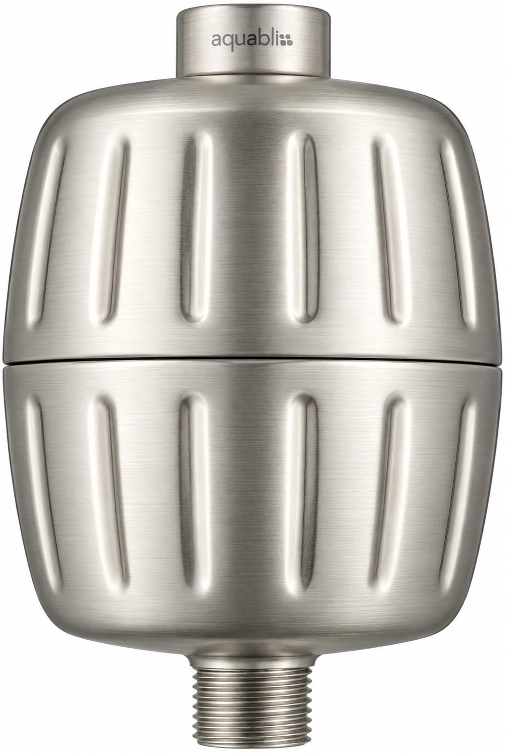 AquaBliss HD HEAVY DUTY High Output Shower Filter – Latest Superior Advanced 30x Filter Media - Universal Multi-Stage Shower Head Filter for Chemicals, Chlorine, Pesticides (SF500) - Brushed Nickel