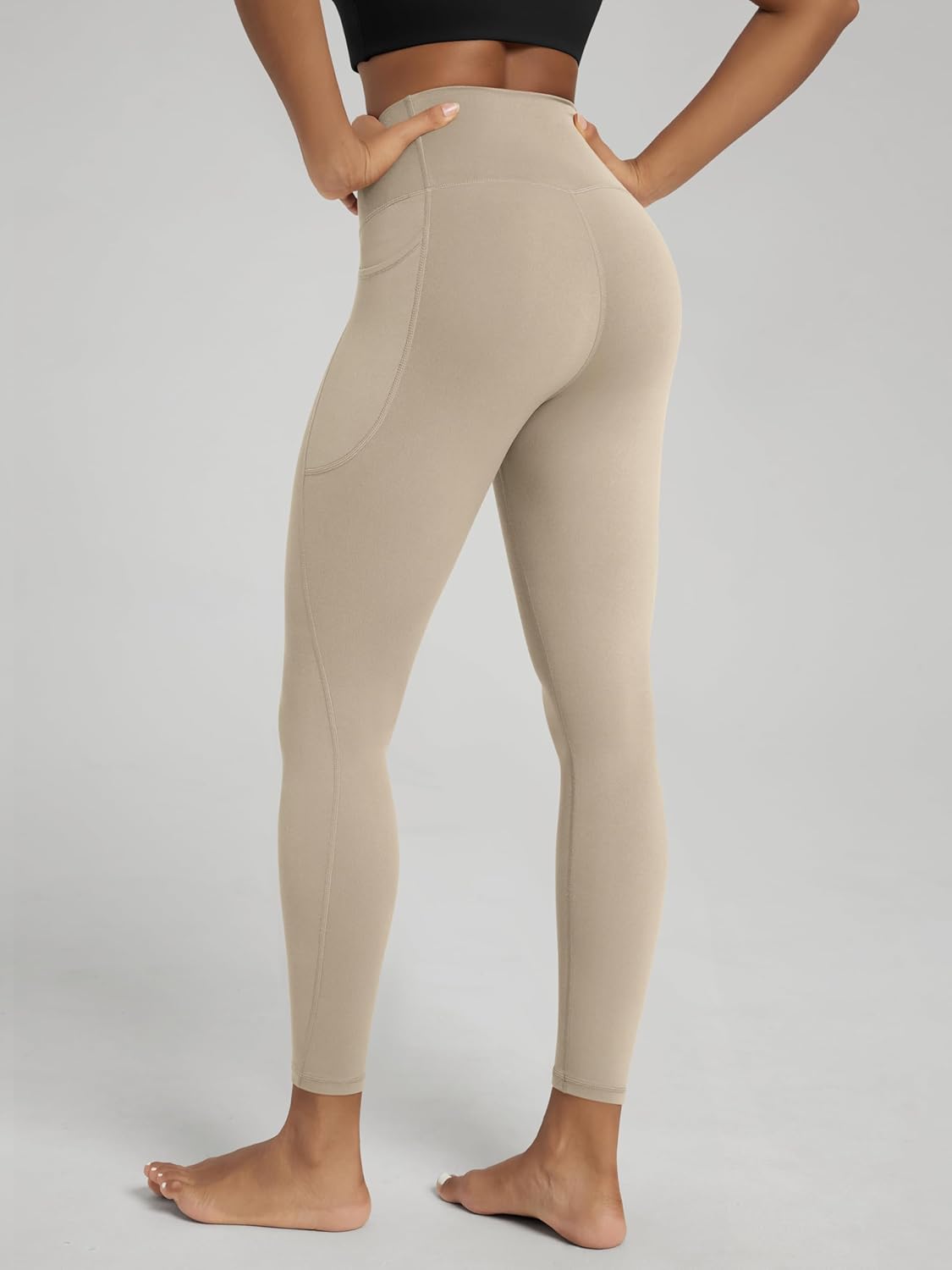 ODODOS 2 Pack Buttery Soft Cross Waist Leggings with Pockets for Women, ODCLOUD 25" / 28" Crossover Lounge Yoga Pants - Image 5