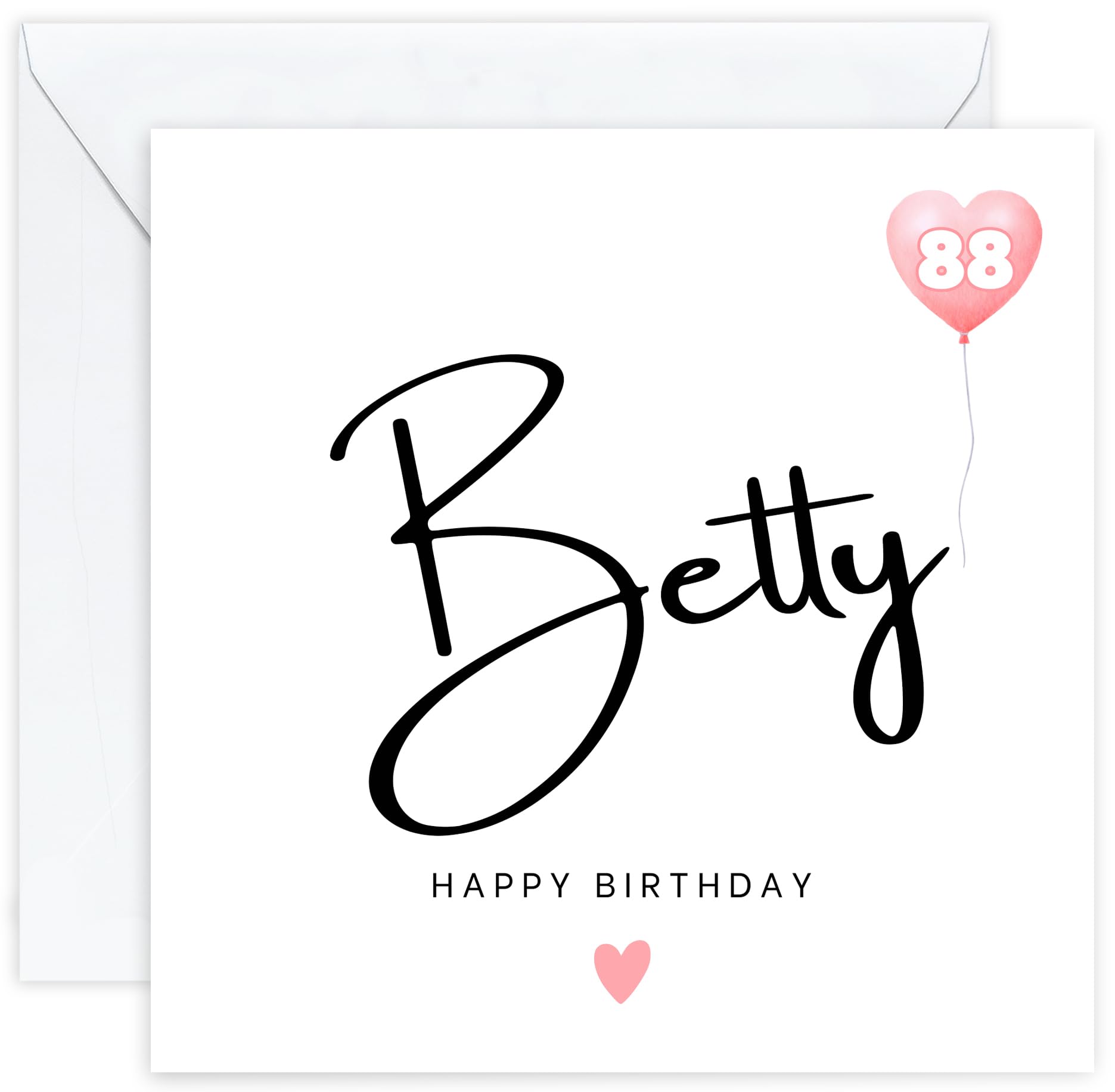 Personalised 88th Birthday Card – Eighty-Eighth Birthday Card for Eighty-Eight 88 Year Old Women – Custom Unique | Mother | Sister | Aunt | Her | Female | Woman | Mum | Wife | Gran | Nan (Age 88)