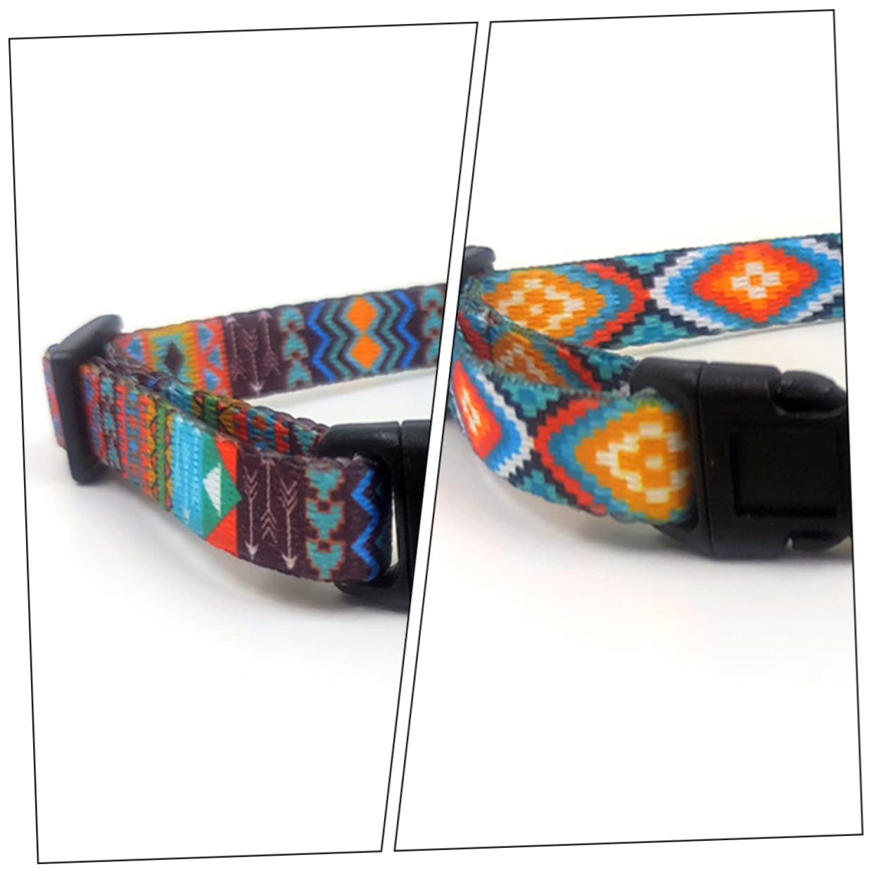 INOOMP 12 Pz Collare Decorativo Per Cani Collare Per Cani in Corda Adorabile Da Cucciolo Costume Gatto Campana Del Del Gatto Boho Portatile Poliestere Decorazioni
