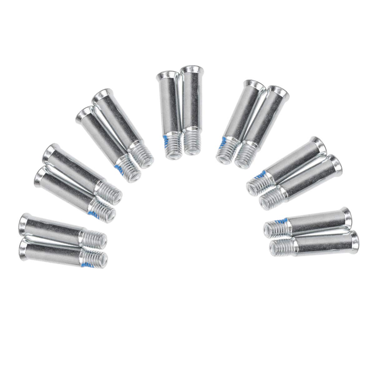 Kisangel Skateboard Hardware 14pcs 35mm Skate Screws Roller Skating Accessories Metal Screws for Skate Axle Replacement