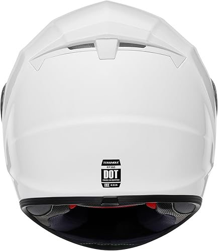 Miniatura 5 de Triangle Casco de doble visera para motocicleta y bicicleta, aprobado por DOT