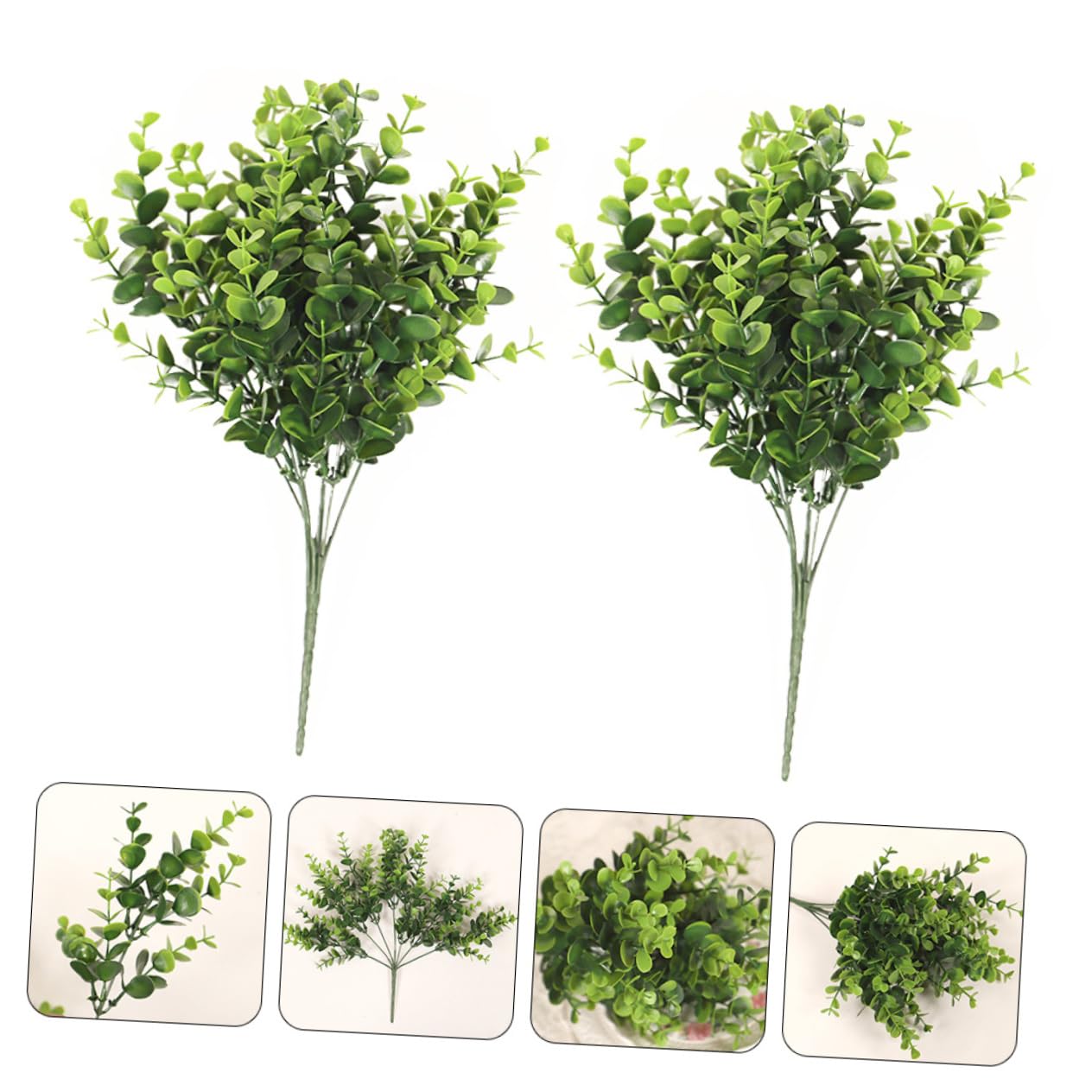 ABOOFAN 5 Sets Künstliche Eukalyptus-stängel Box Eukalyptuszweige Für Blumenarrangements Feiertags-mittelstück 2 Stück * 5