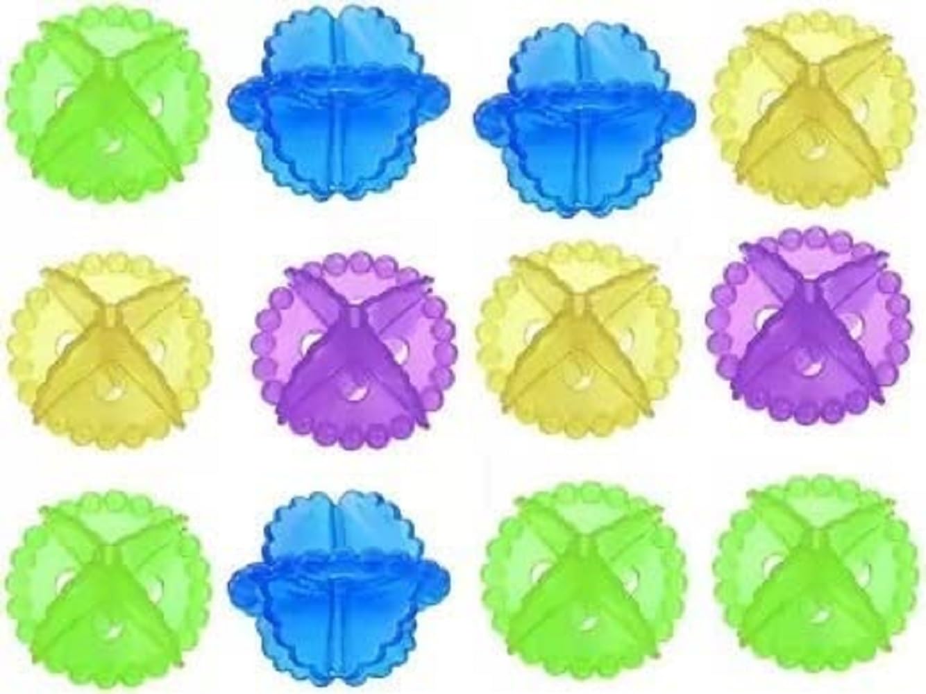 Alokaa (Pack of 8) Silicon Washing Machine Cloth Wash Brush Ball | Wash Without Detergent, Soft Fabric Washer Helper Cleaning Ball (Multi Color)Rubber-image-24