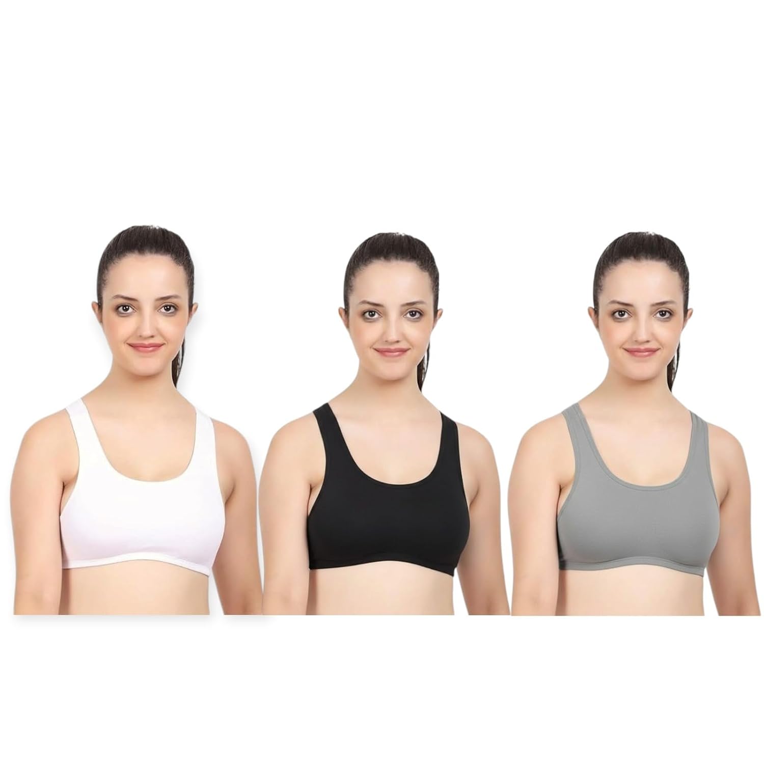 Shop2karma Girls Cotton Full Coverage Sports Bras, Teenager Training Bra, Pack of 3 - Review, Price and Buying Guide