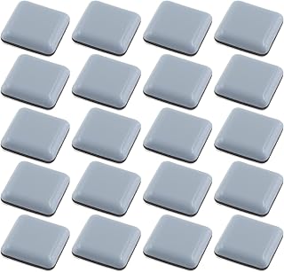 20Pcs 1 Inch Square Adhesive Furniture Sliders