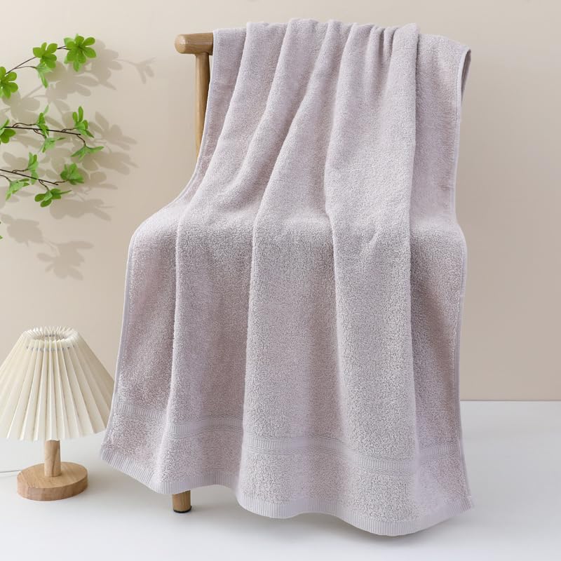 Toalla suave de alta absorción en set de 4 piezas gris para hogar