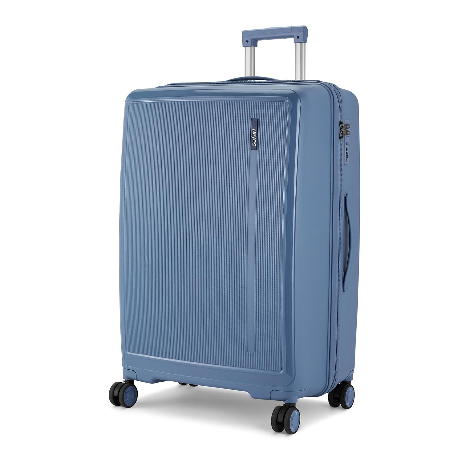 Safari 8 Wheels, Anti-Theft Zipper (Check-in) Polycarbonate Trolley Spinner Luggage Large (Cooper 76CM Blue) - Review, Price and Buying Guide