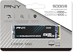 ピーエヌワイ(PNY) 500GB SSD M.2 2280 NVMe M280CS1031-500-CL HD3744 CS1031-500-CL