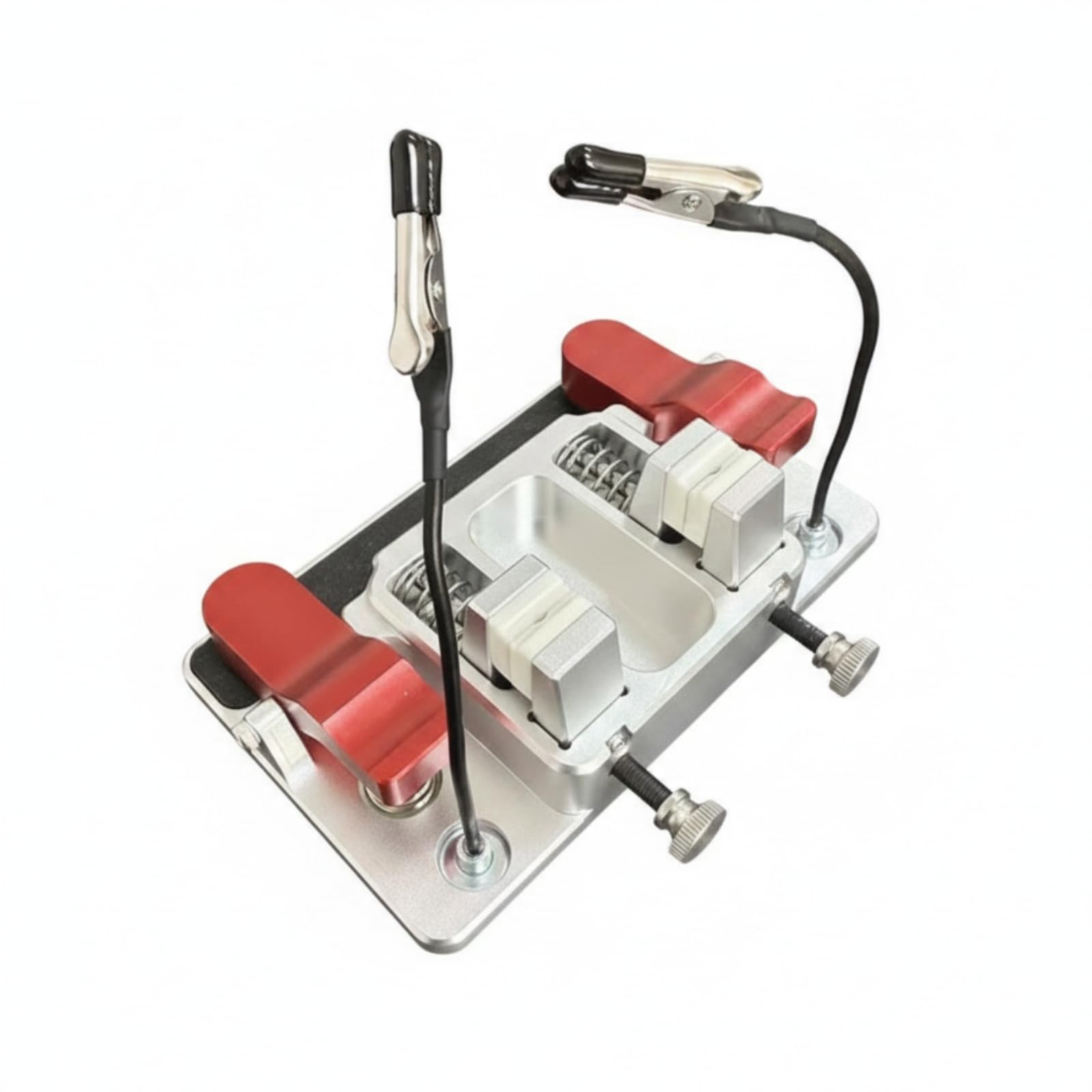 Accesorio Soldadura con Ranuras Ajustables Ligero Soporte Soldadura Antislizante Herramienta para Aficionados