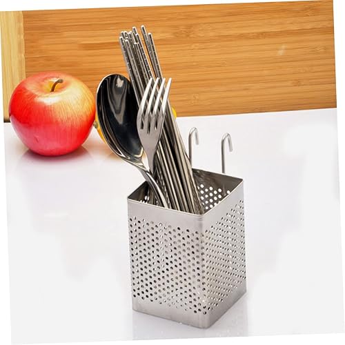 Miniatura 9 de DOITOOL Soporte para palillos colgantes, de acero inoxidable, para secar platos, para colgar en la pared, escurridor de platos de acero inoxidable,